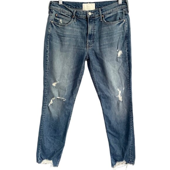 Mother Superior The Flirt Fray Cold Feet Jeans - 30" - Picture 2 of 13